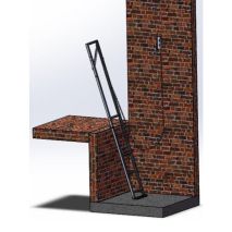 Échelle Cuvette Okatt Slim Ladder L100 sans contact