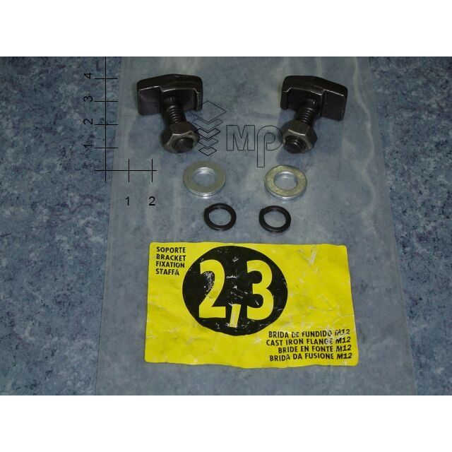 Gussflansch Zur Befestigung an Führung T-2 M12 (4 Stücke)