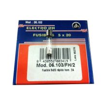 Fusible .5X20 2A ELECTRO DH REF.06.103/FH (100 Unitées)