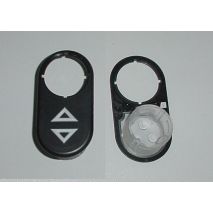 Roller Mask Black Doble Arrow- Vertical