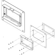 Adapter Plate Display EMT2 to TFT043