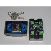 Compac T Leuchtring Schlüsselschalter, MB/ANDERE, Blau 24V 2P1+R Flacher, Allgemein