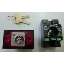 Compac T Leuchtring Schlüsselschalter, MB/VS/ANDERE, Rot 0V 2P1 Flacher, Allgemein