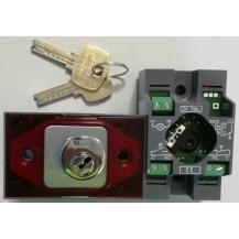 Compac T Halo Keyswitch, MB/OTHER, Red 24V, 2P1+R Flat Key, Generic