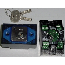 Compac T Leuchtring Schlüsselschalter, MB/VS, Blau 24V 2P1+R Flacher, Allgemein