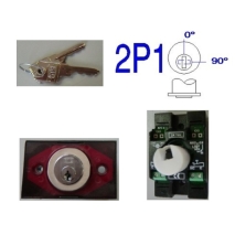 Compac V Leuchtring Schlüsselschalter, MB/ANDERE, Rot 0V 2P1 Standard, Allgemein