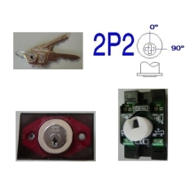 Compac V Leuchtring Schlüsselschalter, MB/ANDERE, Rot 0V 2P2 Standard, Allgemein