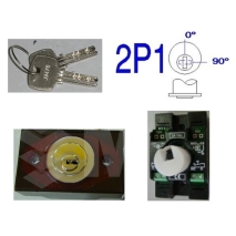 Compac V Leuchtring Schlüsselschalter, MB/ANDERE, Rot 0V 2P1 Flacher, Allgemein
