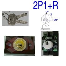 Compac V Leuchtring Schlüsselschalter, MB/ANDERE, Rot 0V 2P1+R Flacher, Allgemein