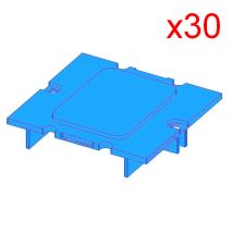 Display Anzeige 2mm Blau - 30 Stk