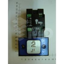 Compac T Corona , Pulsador Atornillable MB/VS, Azul 24V, Braille, Generico