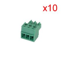 Connecteur Droit Femelle Vert 3.5 H03P (10 Unitées)
