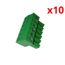 Connecteur Droit Femelle Vert 3.5 H06P (10 Unitées)
