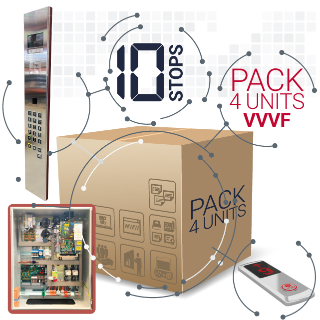 Pack 4 units - Modernisation VVVF kit for Romanian market 10 stops