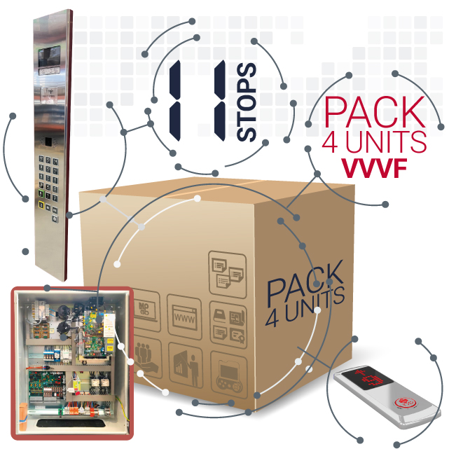 Pack 4 units - Modernisation VVVF kit for Romanian market 11 stops