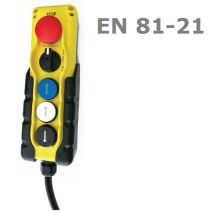 Telecommande Inspection en Cabine VS EN 81-20/50 + EN81-21, Câble 1,50 Mètres