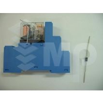 Relais RCL214012 12VdcRelais+Base+Diode