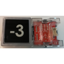 Impulse Pushbutton Plug-in ECOGO Blue Light, W/O Braille, ( -3)