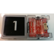 Impulse Pushbutton Plug-in ECOGO Blue Light, W/O Braille, ( 1)