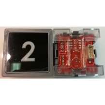 Impulse Pushbutton Plug-in ECOGO Blue Light, W/O Braille, ( 2)