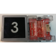 Impulse Pushbutton Plug-in ECOGO Blue Light, W/O Braille, ( 3)