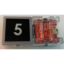 Impulse Pushbutton Plug-in ECOGO Blue Light, W/O Braille, ( 5)
