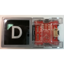 Impulse Pushbutton Plug-in ECOGO Blue Light, W/O Braille, (D)