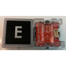 Impulse Pushbutton Plug-in ECOGO Blue Light, W/O Braille, (E)