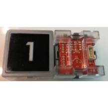 Impulse Bouton Poussoir Enfichable ECOGO Lumineux Blanc, sans Braille, ( 1)