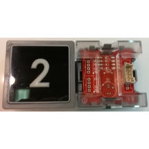 Impulse Bouton Poussoir Enfichable ECOGO Lumineux Blanc, sans Braille, ( 2)