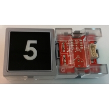 Impulse Bouton Poussoir Enfichable ECOGO Lumineux Blanc, sans Braille, ( 5)