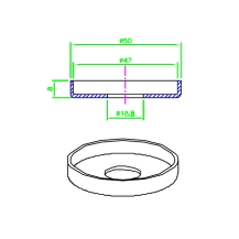 Guide Ressort Attache-câble 18.5 x 47 Métallique (20 Un)