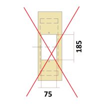 Opcion MASSEN T2/T3 sin Taladro para Botonera en Marco de Puerta