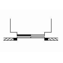 Kabinentürblatt GO! C2 700 Inox X02 H2010 Links