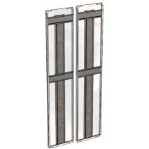 Vantaux Porte Auto Cabine REVECO GO T2 900x2100 Inox X13 EN 81-1/2 