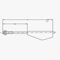 Attache-câble 10-12 mm M18 L550 sans ressort