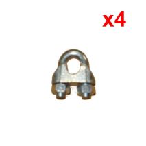 Bag Cable Clamps 1/4" (Diameter 6 & 6,5 mm) 4 Units