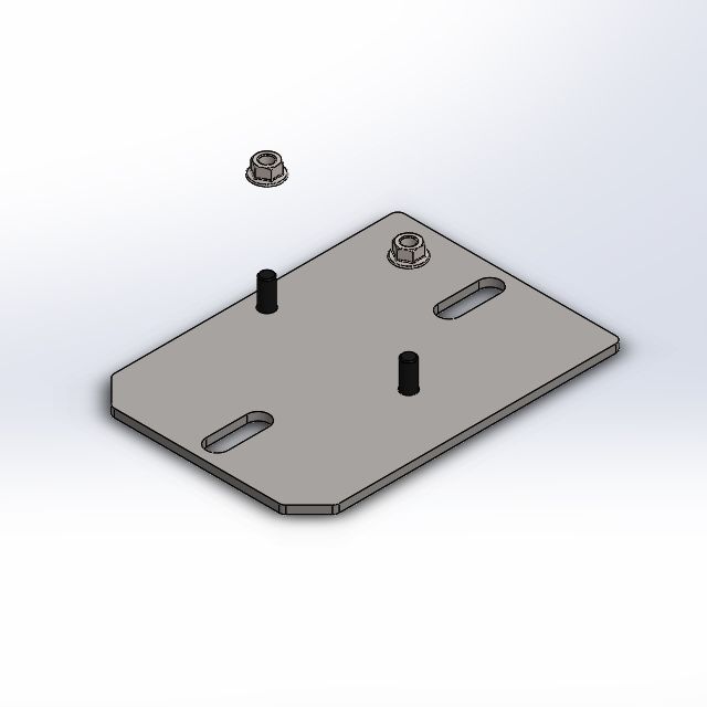 KIT PLACA ANCLAJE LIMITADOR DE VELOCIDAD E90 BASE ESTRECHA