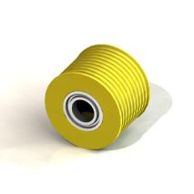 Polea Desvio Ø 165 10 X 6,5 2 Rod. Poliamida Eje 50 mm