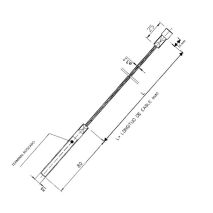 R Cable Transmision L=1995 Hydra