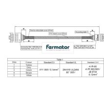 Cableado Encoder Simple 5 Cond 26 Awg Ul L420