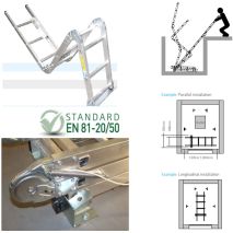 Pit Ladder Type E1 3,4Mt, 3 Pieces 20/50