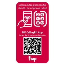 Aufkleber App CALLMYLIFT Deutsche 25stk