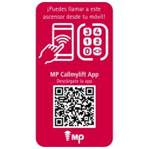 Aufkleber App CALLMYLIFT Spanish 25stk