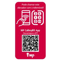 Autocollant App CALLMYLIFT Portuguese 25Un