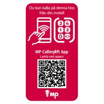 Autocollant App CALLMYLIFT Swedich 25Un