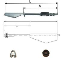 Kit für 3 Seil Durchmesser 10 mm: Seilschlösser (M16) SLIM und Zubehör