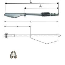 Kit für 7 Seil Durchmesser 6,5 mm: Seilschlösser (M10) und Zubehör