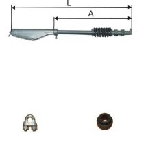 Kit für 4 Seil Durchmesser 8-9 mm: Seilschlösser (M14) und Zubehör (Auzfuge Hydraulik)