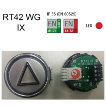 Bout Rt42Wg 1No Rouge 30V Inox Fl Mont Sh